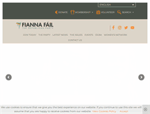 Tablet Screenshot of fiannafail.ie